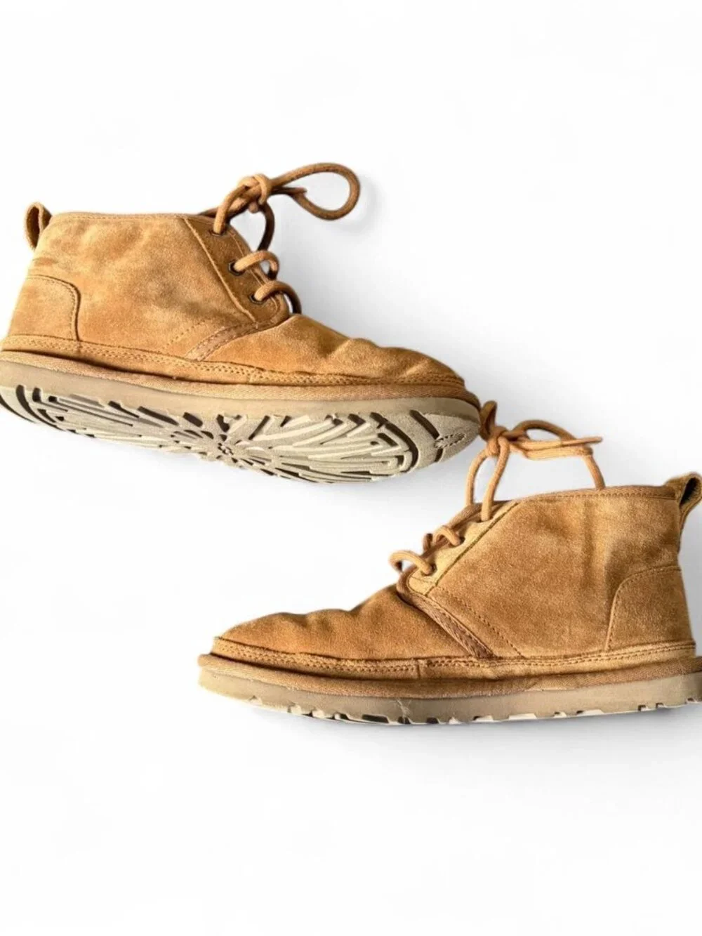 UGG Men's Neumel Chukka Boots in the chestnut colorway, featuring a soft suede